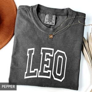 Comfort Colors® Leo Shirt, July or August Birthday, Zodiac Gift for Her (Unisex), Leo tee for him, Leo Gift, Cute Leo Shirt, Leo Gift image 3
