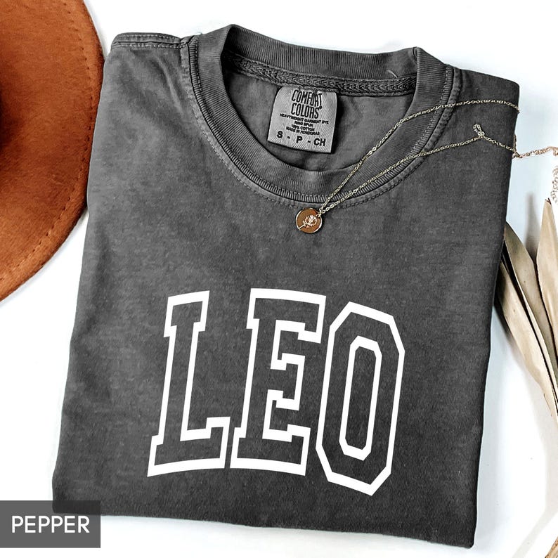 Comfort Colors® Leo Shirt, July or August Birthday, Zodiac Gift for Her (Unisex), Leo tee for him, Leo Gift, Cute Leo Shirt, Leo Gift image 3