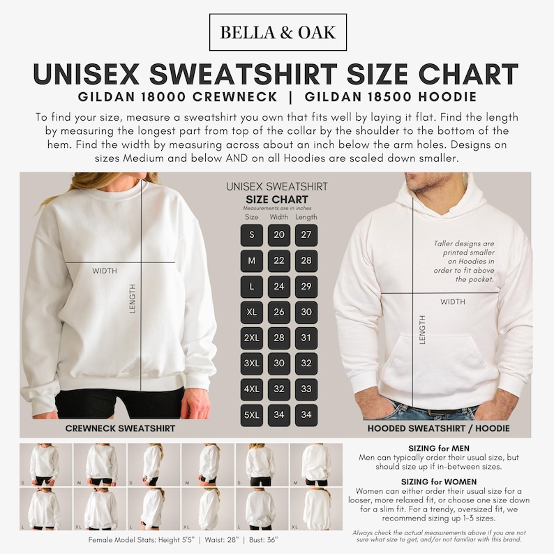 a white sweatshirt with measurements for the hoodie