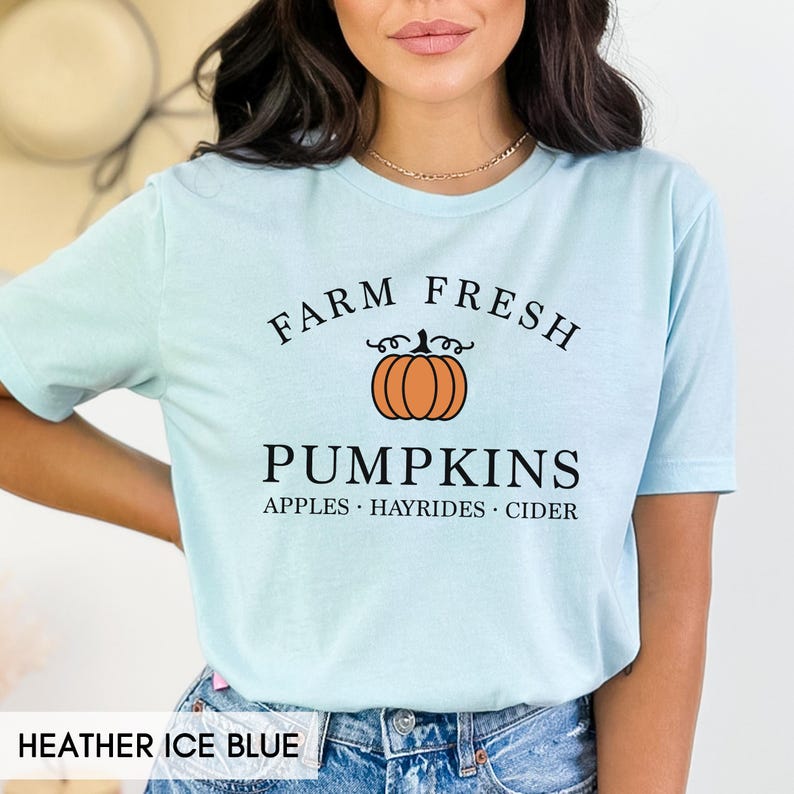 Fall Shirt, Fall Pumpkin Shirt, Fall Clothing, Fall T-Shirt, Pumpkin Patch, Hello Pumpkin, Autumn Shirt, Cute Fall Shirt For Women, Men image 5