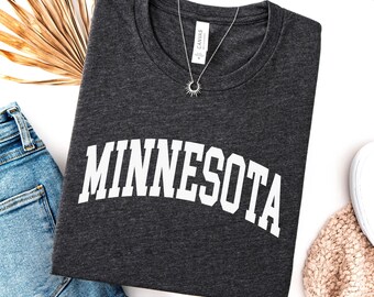 Minnesota Shirt, State of Minnesota Family Vacation outfit, MN gift for him or her, Minnesota TShirt, Vintage Retro style Cute Minnesota Tee