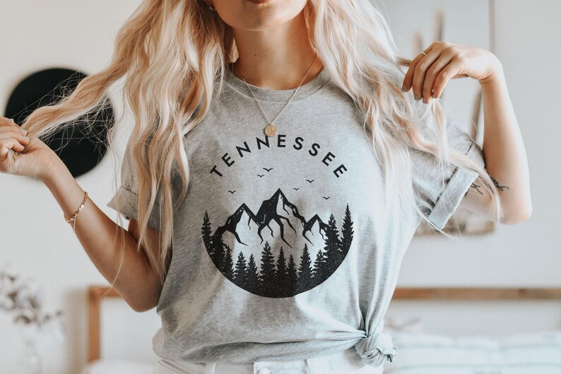 Tennessee Shirt, Tennessee T-Shirt, Womens Tennessee Shirt (Unisex), State of Tennessee Gift, Tennessee Vacation Tee, Tennessee Nature Shirt Athletic Heather