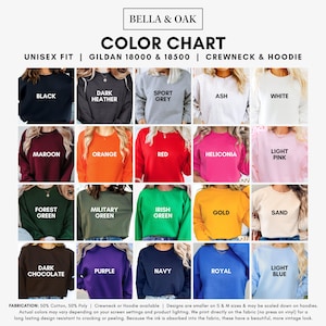 a collage of different colored sweatshirts