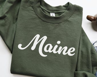 Maine Sweatshirt, Maine Crewneck, State of Maine Gift for him, Maine gift for her, Vintage Retro Maine Hoodie, Maine Sweater