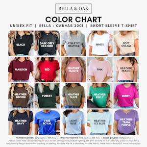 a group of women wearing different colored shirts