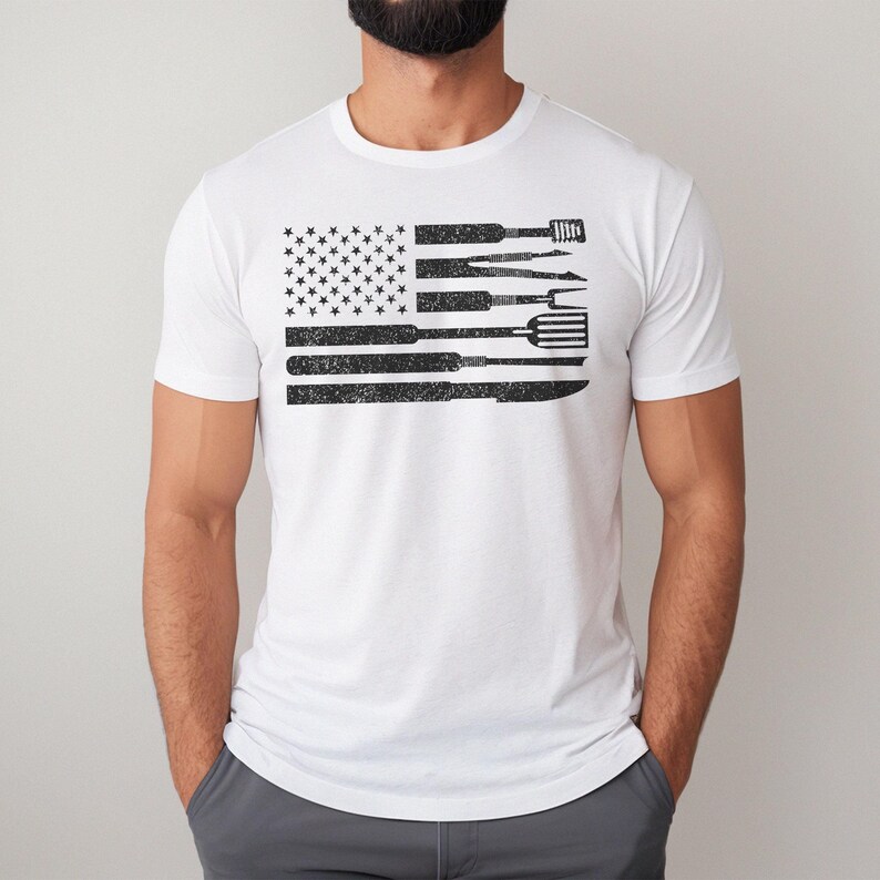 Grilling Shirt, Fathers Day Gift, Grill Gift for men, Gift for Dad, Grillmaster TShirt, Grilling Legend, Grill tool flag, smoking bbq Shirt image 8