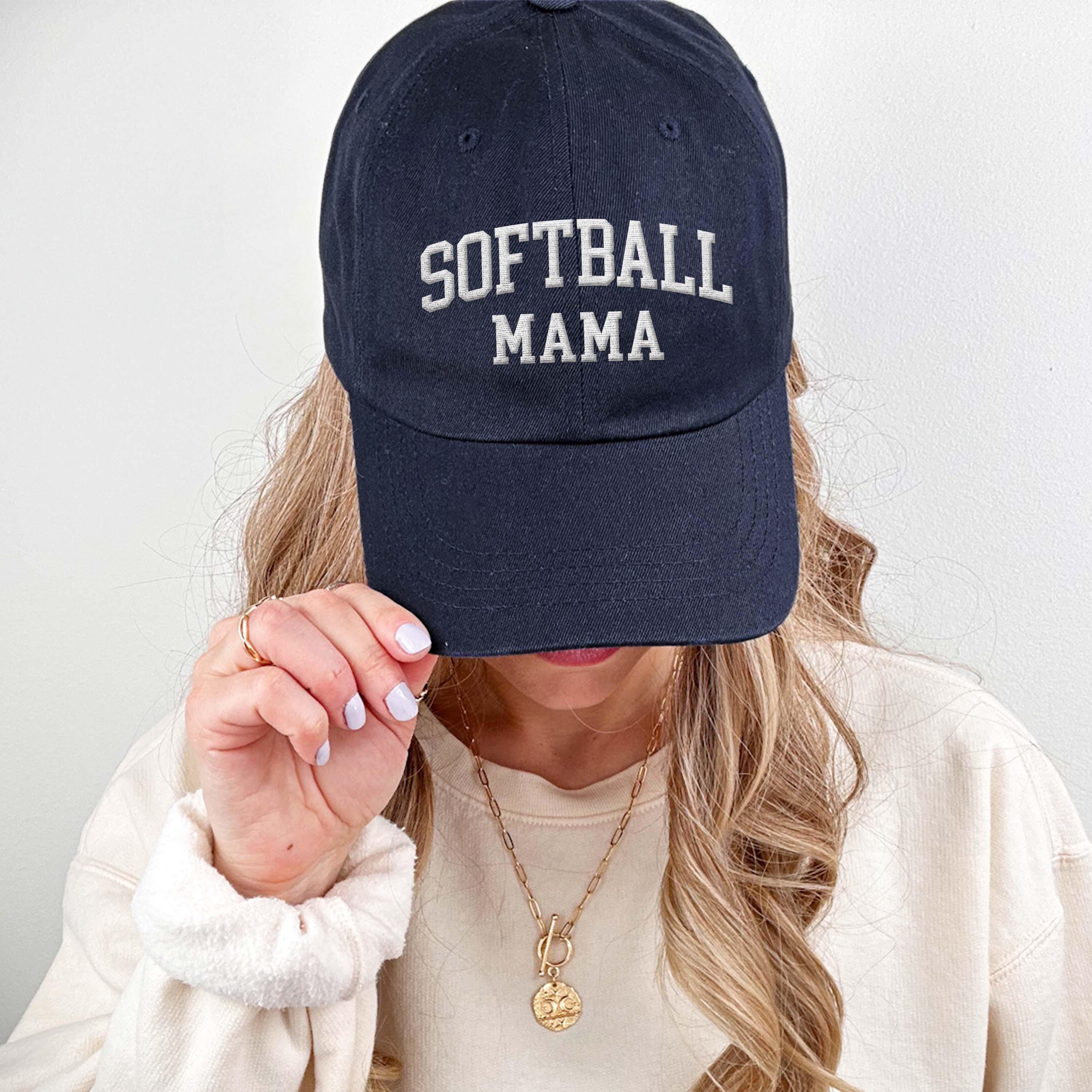 Embroidered \'MAMA\' Black Baseball Cap with Turquoise Accents Womens Floral Monogram Cap Mama Bear Patch Embroidery  main image 3