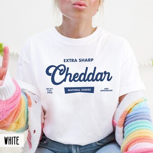 Comfort Colors® Cheese shirt, Extra Sharp Cheddar Funny Baking or Cooking Gift for Foodie shirt, Butter Shirt, Cheese Lover for her or him zdjęcie 5