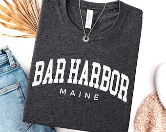 Bar Harbor Maine Shirt, Family Vacation t-shirts, Bar Harbor ME Travel Souvenir, State of Maine Group Trip Matching tees, for women or men
