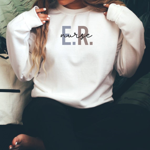 Gift for Nurse ER Nurse Sweatshirt Emergency Nurse Sweater - Etsy