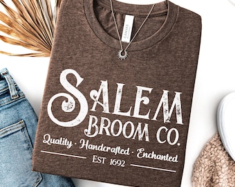 Cute Halloween Shirt, Salem Broom Shirt, Witch Shirt, Salem Witch Shirt, Fall Shirt For Women, Halloween Shirt Women (unisex), Spooky shirt