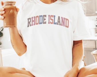 Comfort Colors® Rhode Island Shirt, State of Rhode Island Shirt, Travel Shirt for him or her, Cute TShirt, Vintage Retro RI Trip tee (Spring