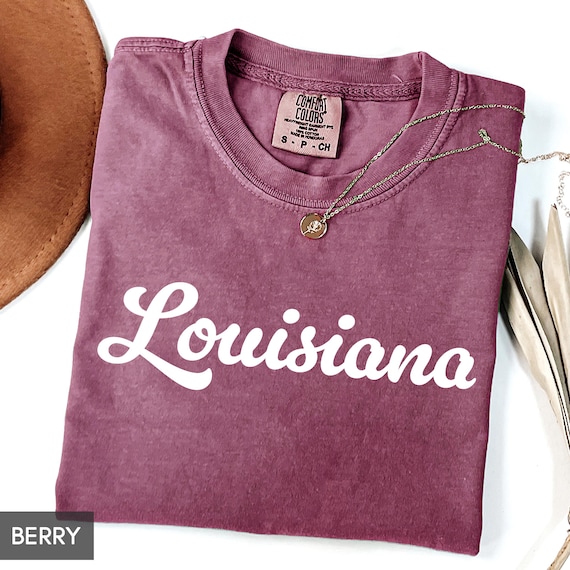 Comfort Colors® Louisiana Shirt, State of Louisiana Shirt, Louisiana gift for him or gift her, Cute Louisiana, Vintage Retro Louisiana Tee