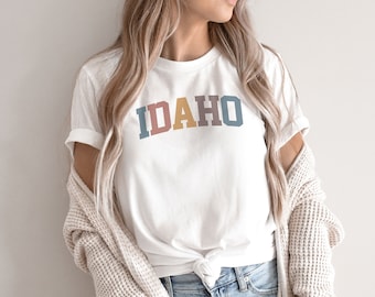 Idaho Shirt, Idaho TShirt, Cute Idaho Shirt, State of Idaho Shirt, Vintage Retro Idaho Tee, Idaho Gift (summer colors)