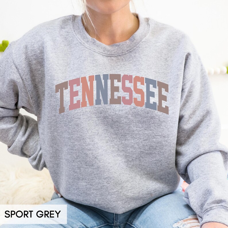 Tennessee Sweatshirt, TN Crewneck, State of Tennessee Gift for him or her, Retro Tennessee Hoodie, Family Vacation Travel Outfit (Spring) image 7