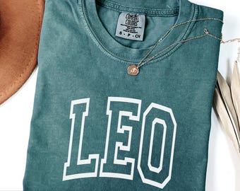 Comfort Colors® Leo Shirt, July or August Birthday, Zodiac Gift for Her (Unisex), Leo tee for him, Leo Gift, Cute Leo Shirt, Leo Gift