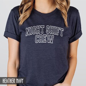 Night Shift Crew T-shirt, Emergency Department, ER Nurse Tech, Night Shift Emergency Medicine, Trauma nurse, Nurse graduation,Emergency Room image 4