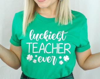 St Patricks Day Shirt for Teachers, St Patricks Day Teacher Shirt, Lucky Teacher Shirt, St Paddys Day Shirt, Shamrock Shirt, for Women/Men