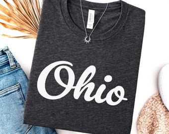 Ohio Shirt, State of Ohio Shirt, Ohio gift for him or gift for her, Ohio TShirt, Vintage Retro Ohio Tee, Cute Ohio Shirt