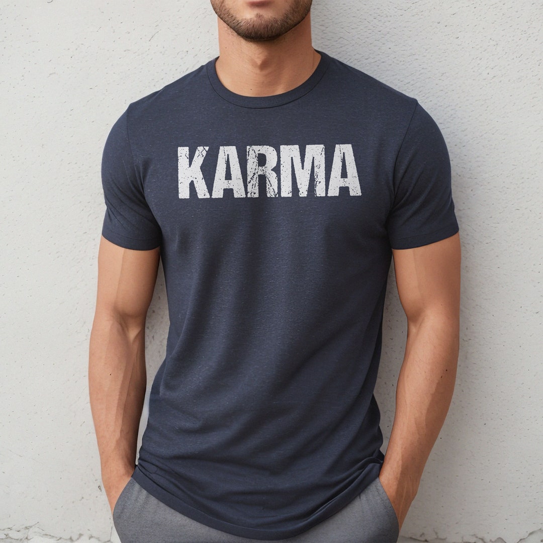 Camiseta de karma, camiseta de karma para hombre, camiseta de
