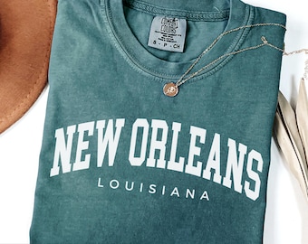 Comfort Colors® New Orleans Louisiana Shirt, Family Vacation New Orleans LA Travel Souvenir, Louisiana Group Trip Matching tee, women or men