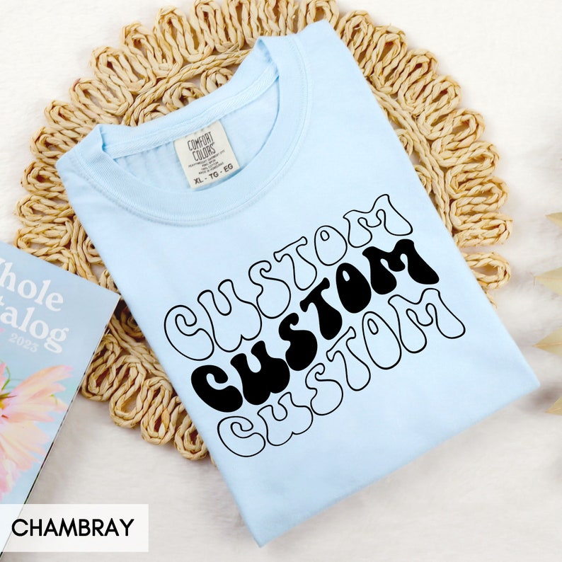 Comfort Colors® Custom YOUTH tshirt, Any of our designs on a Kids Shirt, Personalized Children's tee, Text only Logo Christmas Birthday Gift image 8