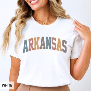 Arkansas Shirt, State of Arkansas Family Vacation outfit, AR gift for him or her, Arkansas TShirt, Retro style Cute Arkansas Tee (Summer)