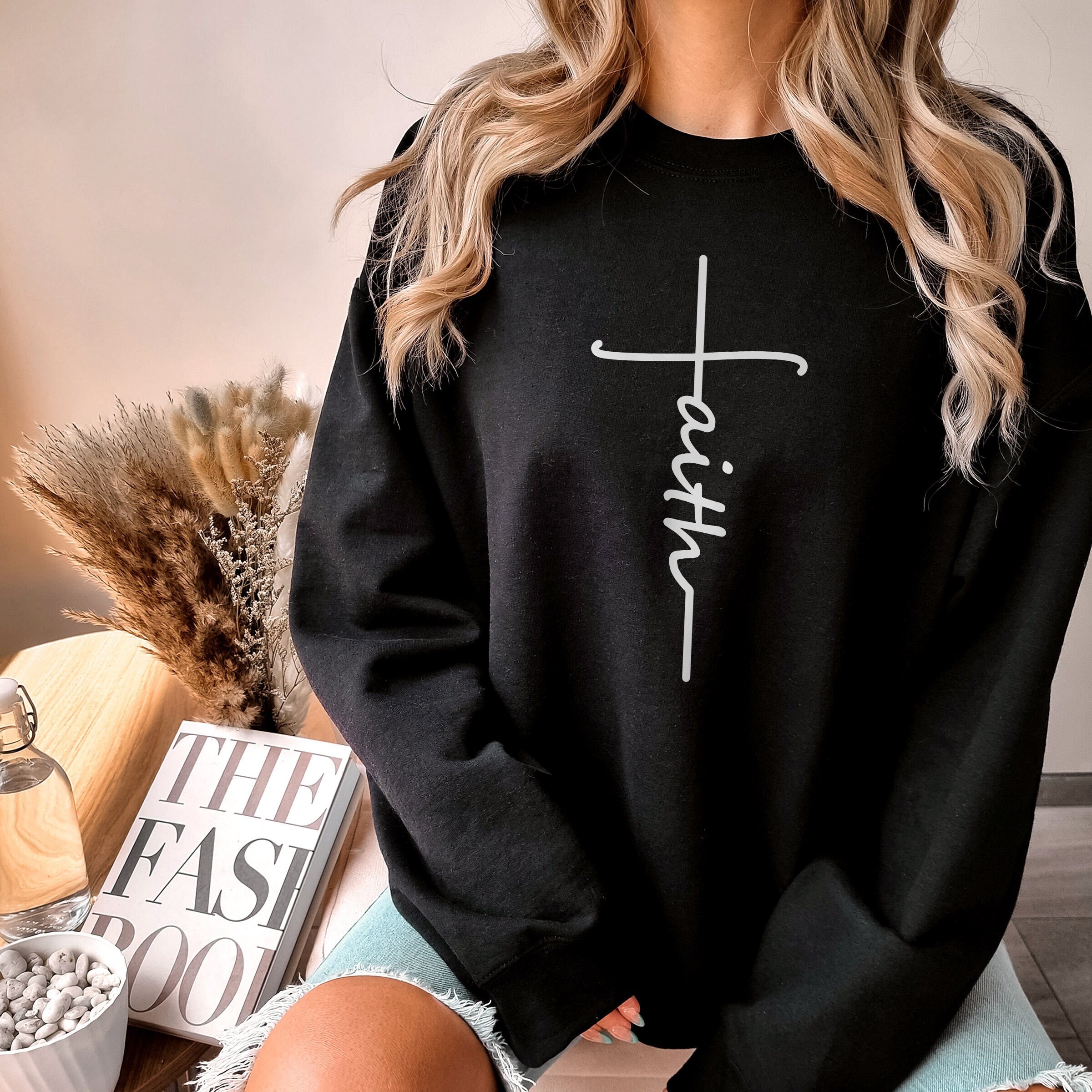 Christian Sweatshirt Faith Sweatshirt Jesus Crewneck Faith - Etsy