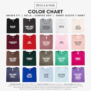 a group of women wearing different colored shirts