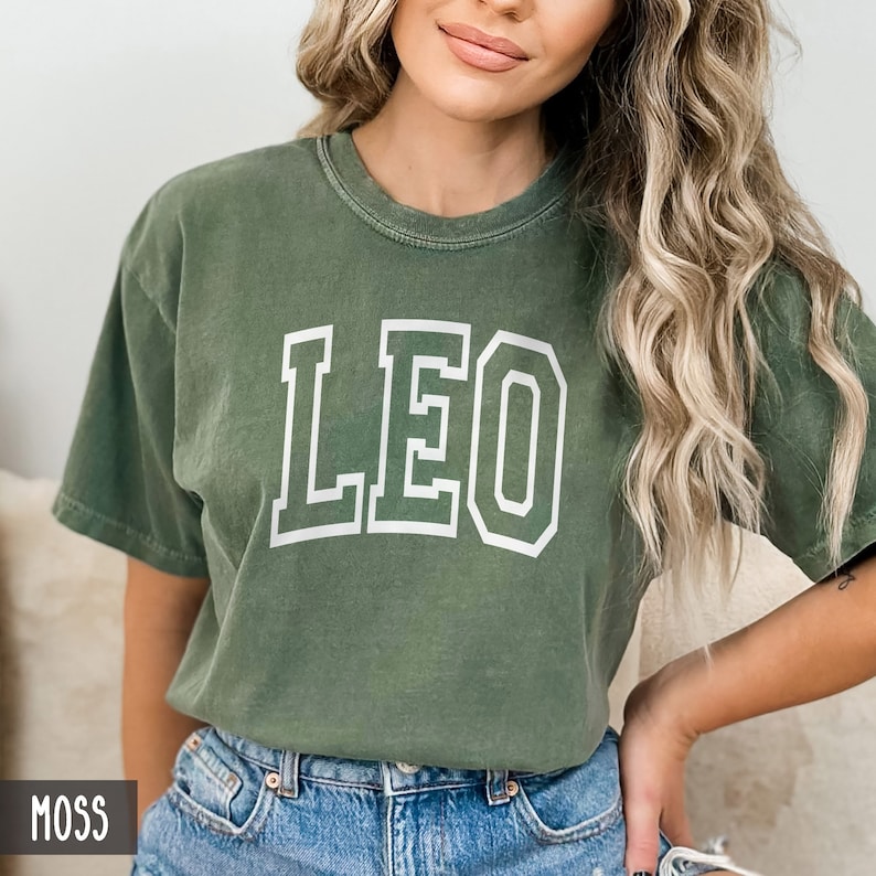 Comfort Colors® Leo Shirt, July or August Birthday, Zodiac Gift for Her (Unisex), Leo tee for him, Leo Gift, Cute Leo Shirt, Leo Gift image 2