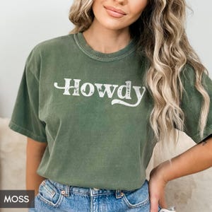 Comfort Colors® Howdy Shirt, Country Shirt unisex, Western Southern Shirt, Country Music Shirt, Texas Tee, Country CowGirl concert tee image 5