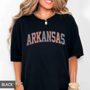 Comfort Colors® Arkansas Shirt, State of Arkansas Shirt, Travel Shirt for him or her, Cute Arkansas TShirt, Vintage Retro AR Trip (Spring) image 5