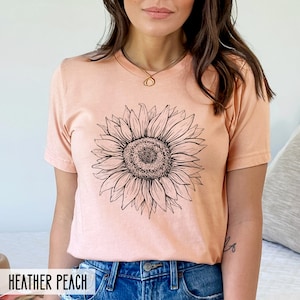 Sunflower Shirt, Floral Shirt, Flower Shirt, Garden Shirt, Summer Shirt, Spring Shirt, You Are My Sunshine, For Women, Graphic Tee