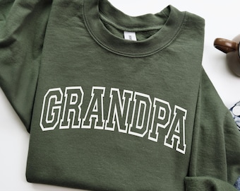 GRANDPA Sweatshirt, Fathers Day Birthday Gift for Papa, New Grandfather Hoodie