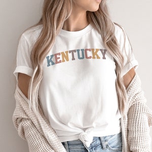 Kentucky Shirt, Kentucky TShirt, Cute Kentucky Shirt, State of Kentucky Shirt, Vintage Retro Kentucky Tee, Kentucky Gift (summer colors)