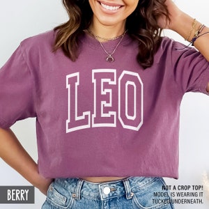 Comfort Colors® Leo Shirt, July or August Birthday, Zodiac Gift for Her (Unisex), Leo tee for him, Leo Gift, Cute Leo Shirt, Leo Gift image 4
