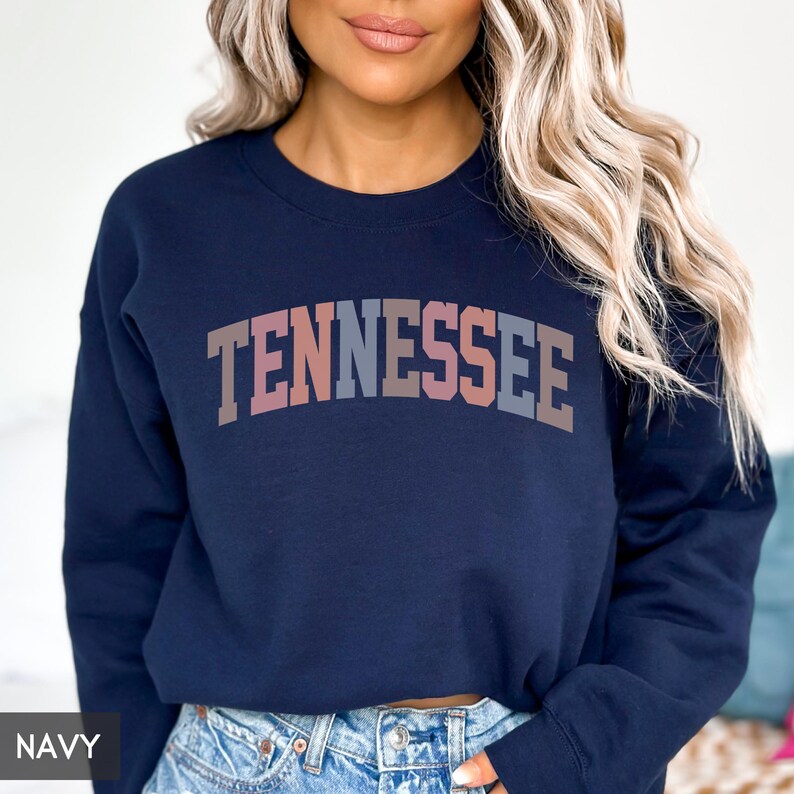 Tennessee Sweatshirt, TN Crewneck, State of Tennessee Gift for him or her, Retro Tennessee Hoodie, Family Vacation Travel Outfit (Spring) image 5