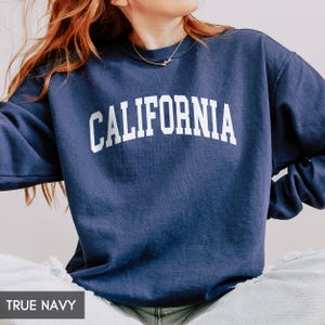 Sweat-shirt California Comfort Colors®, cadeau État de Californie pour lui, sweat à capuche de style rétro vintage, voyage de vacances en famille en Californie image 8