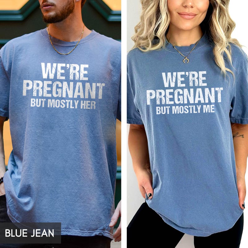 Pink or Blue We Love You Funny Pregnancy T Shirt Women Tee