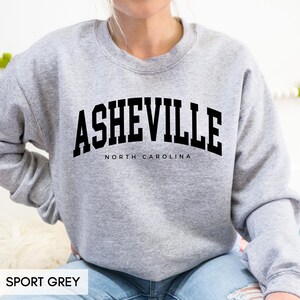 Asheville North Carolina Sweatshirt, Family Vacation Hoodie, Asheville NC Travel Souvenir, Group Trip Matching Crewnecks for women or men image 7