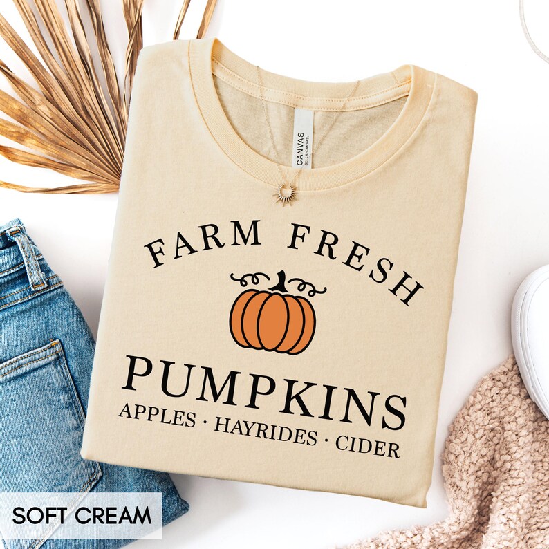 Fall Shirt, Fall Pumpkin Shirt, Fall Clothing, Fall T-Shirt, Pumpkin Patch, Hello Pumpkin, Autumn Shirt, Cute Fall Shirt For Women, Men image 1