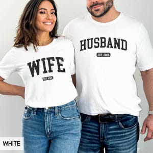 Funny Anniversary gifts for husband and wife, with custom EST year, Couple outfit, Wedding Anniversary gift, 2nd 5th 10th 20th 25th