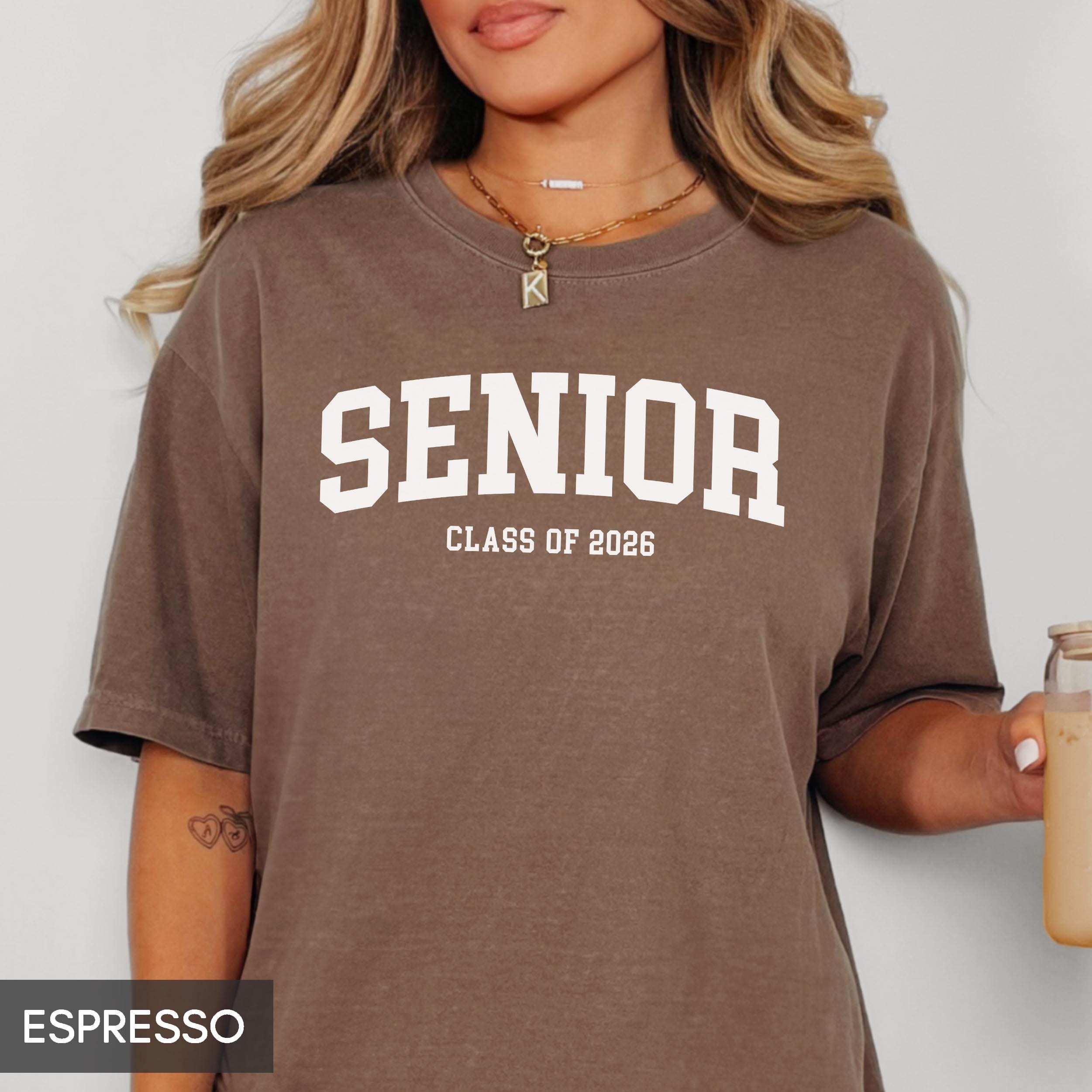 Comfort Colors® Senior Shirt Class of 2025 or 2026, Vintage Style 