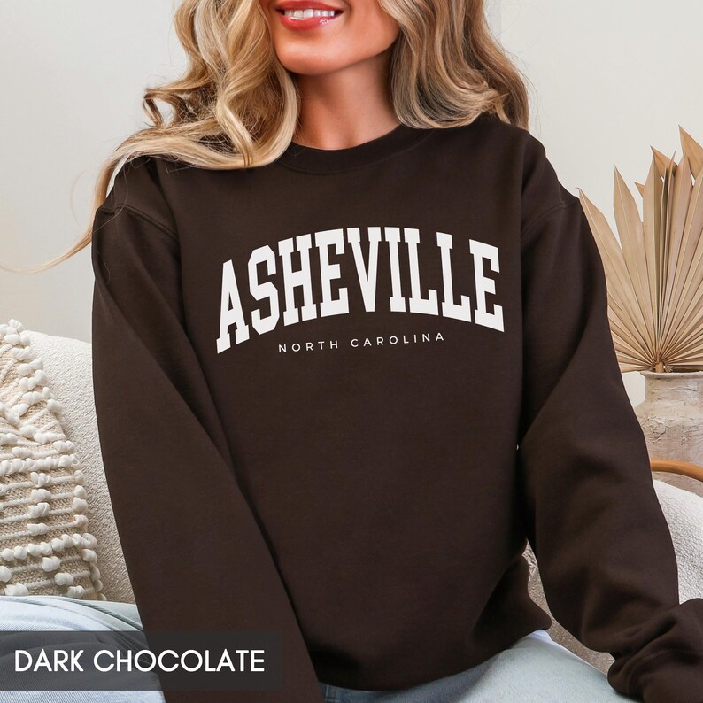 Asheville North Carolina Sweatshirt, Family Vacation Hoodie, Asheville NC Travel Souvenir, Group Trip Matching Crewnecks for women or men image 6