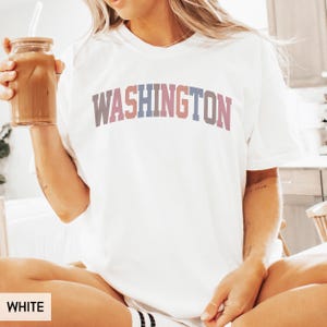 Comfort Colors® Washington Shirt, State of Washington Shirt, Travel Shirt for him or her, Cute Washington TShirt, Retro WA Trip tee (Spring)