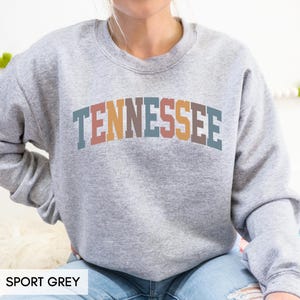Tennessee Sweatshirt, TN Crewneck, State of Tennessee Gift for him or her, Retro Tennessee Hoodie, Family Vacation Travel Outfit (Summer) image 7