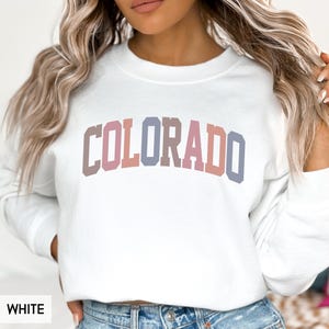 Colorado Sweatshirt, CO Crewneck, State of Colorado Gift for him or her, Vintage Retro Colorado Hoodie, Family Vacation Travel (Spring)