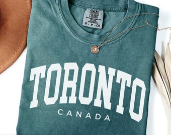 Comfort Colors® Toronto Canada Shirt, Family Vacation Toronto Travel Souvenir, Toronto Girls Trip Group Matching tees, women or men