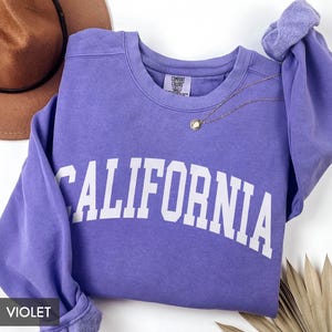 Sweat-shirt California Comfort Colors®, cadeau État de Californie pour lui, sweat à capuche de style rétro vintage, voyage de vacances en famille en Californie image 6