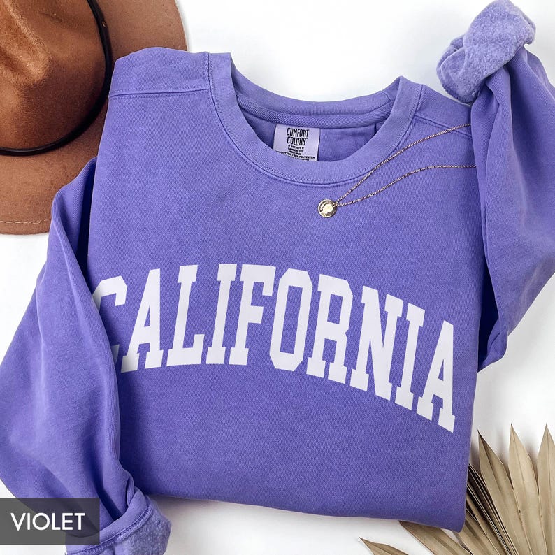 Sweat-shirt California Comfort Colors®, cadeau État de Californie pour lui, sweat à capuche de style rétro vintage, voyage de vacances en famille en Californie image 6